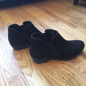 Suede low cut booties